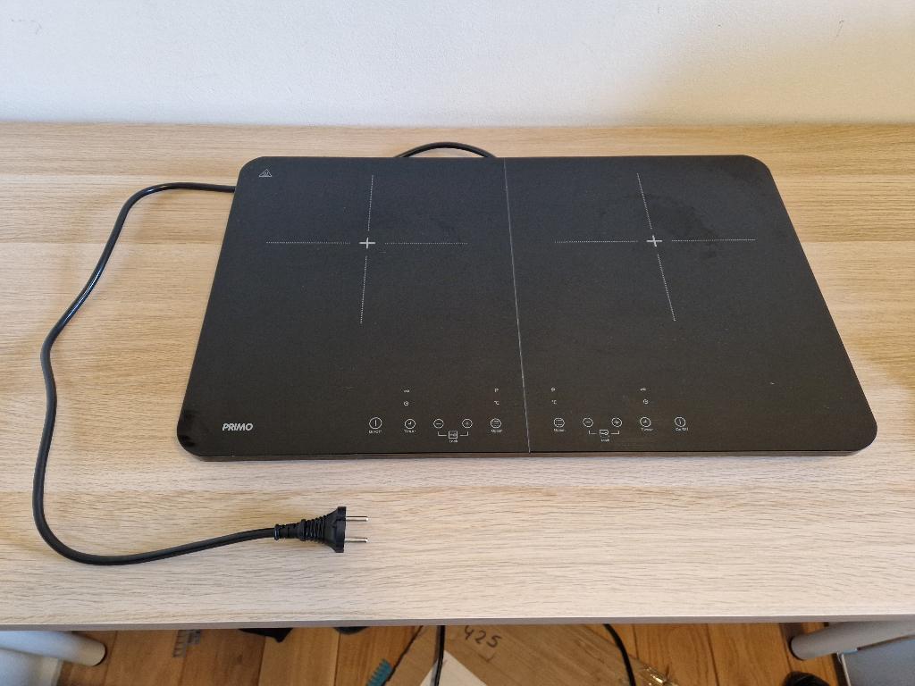 PRIMO 2-pits vrijstaande inductiekookplaat, Witgoed en Apparatuur, Ophalen, 3 kookzones of minder, Zo goed als nieuw, Inductie
