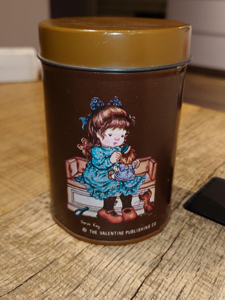 Vintage blik met 3 verschillende afbeeldingen Holly Hobbie, Ophalen of Verzenden