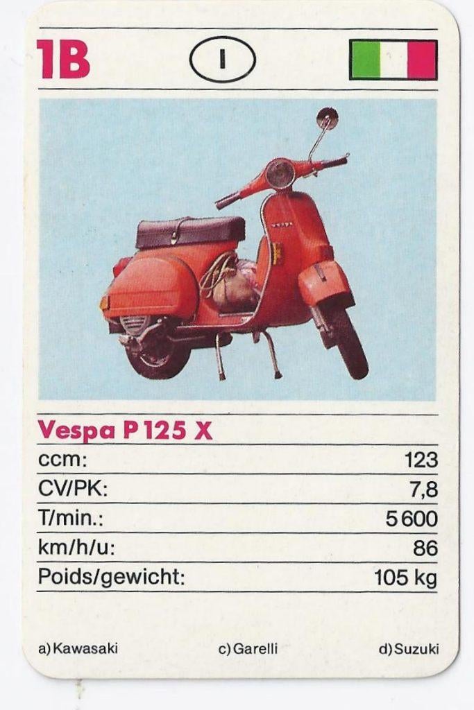 Vp33 Scooter / verzamelplaatje 1b vespa P 125 X, Ophalen of Verzenden, Zo goed als nieuw