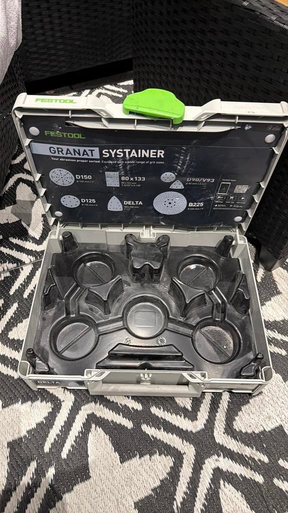 Festool SYS-STF GR-Set Schuurmateriaal-Systainer³, Ophalen of Verzenden, Zo goed als nieuw, Overige instrumenten, Flightcase