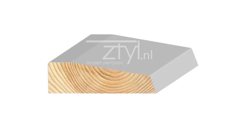 Ztyl Neut Grenen Gevingerlast Gelamineerd Wit Gegrond 24x90m, Doe-het-zelf en Verbouw, Hout en Planken, Ophalen, Minder dan 25 mm
