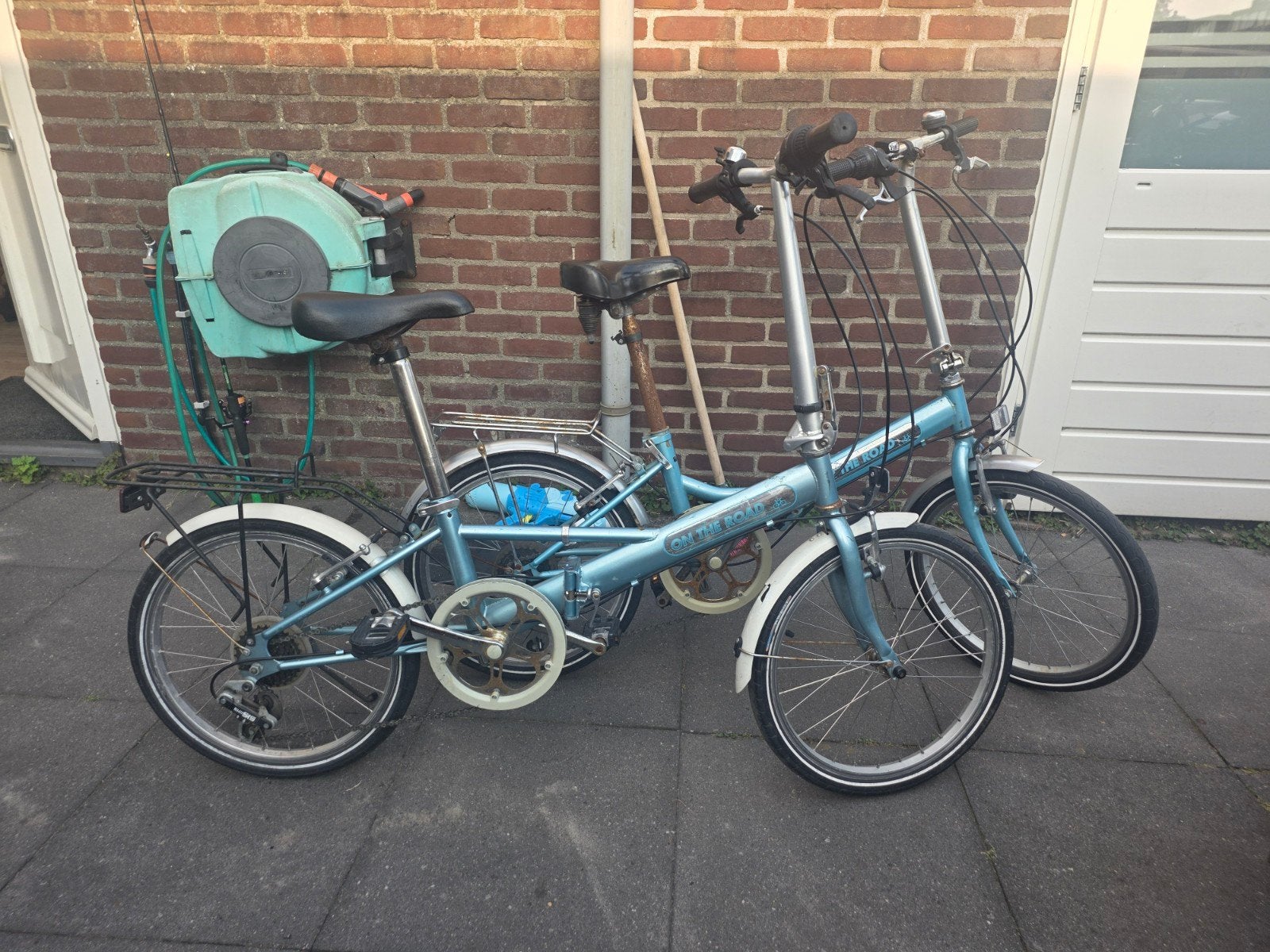 2x vouwfiets - fietsen goed!, Gebruikt, Velgrem, Versnellingen, Ophalen