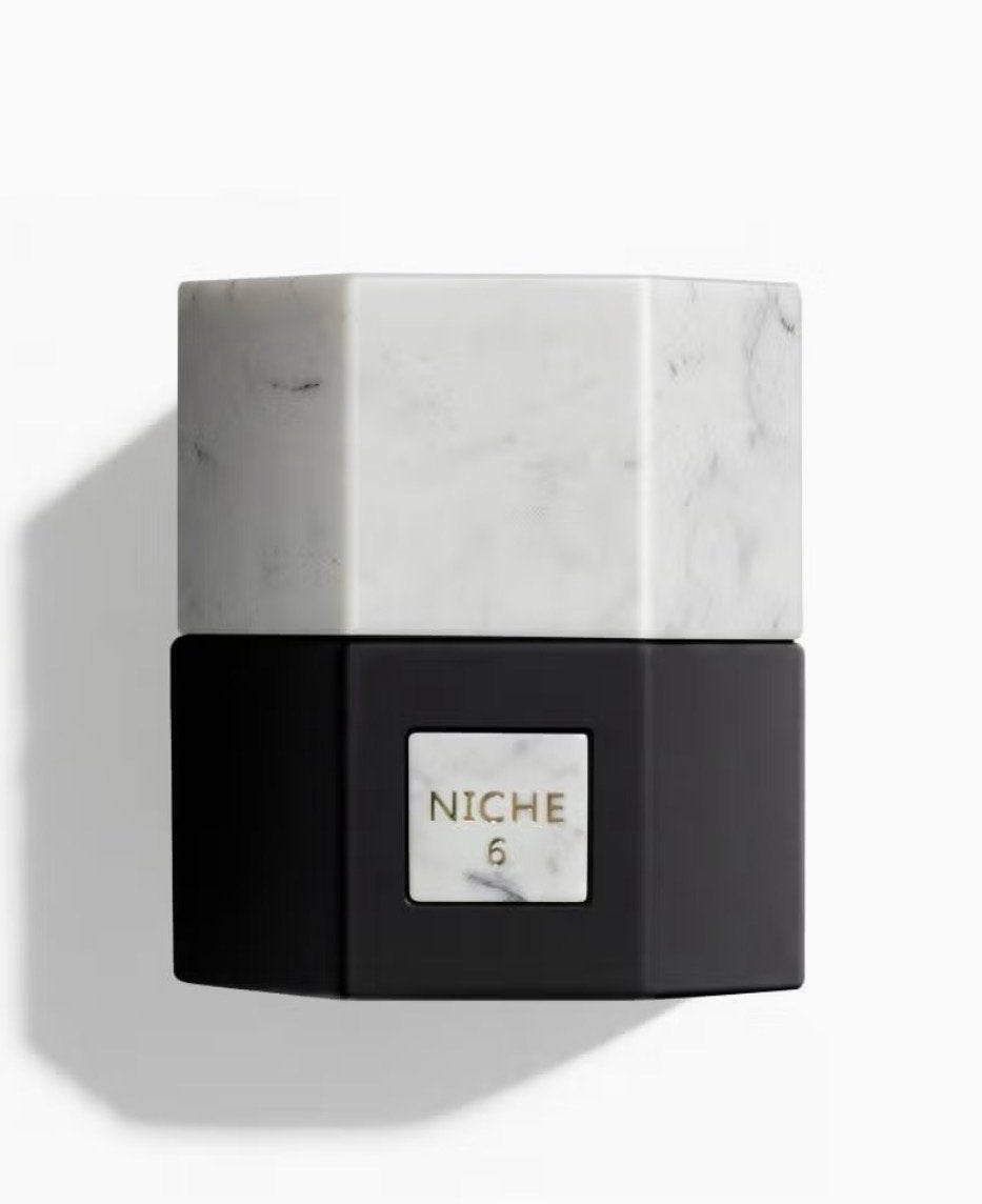 Niche 6 Parfum - Luxe Geur met Marmeren Dop, Ophalen of Verzenden, Nieuw