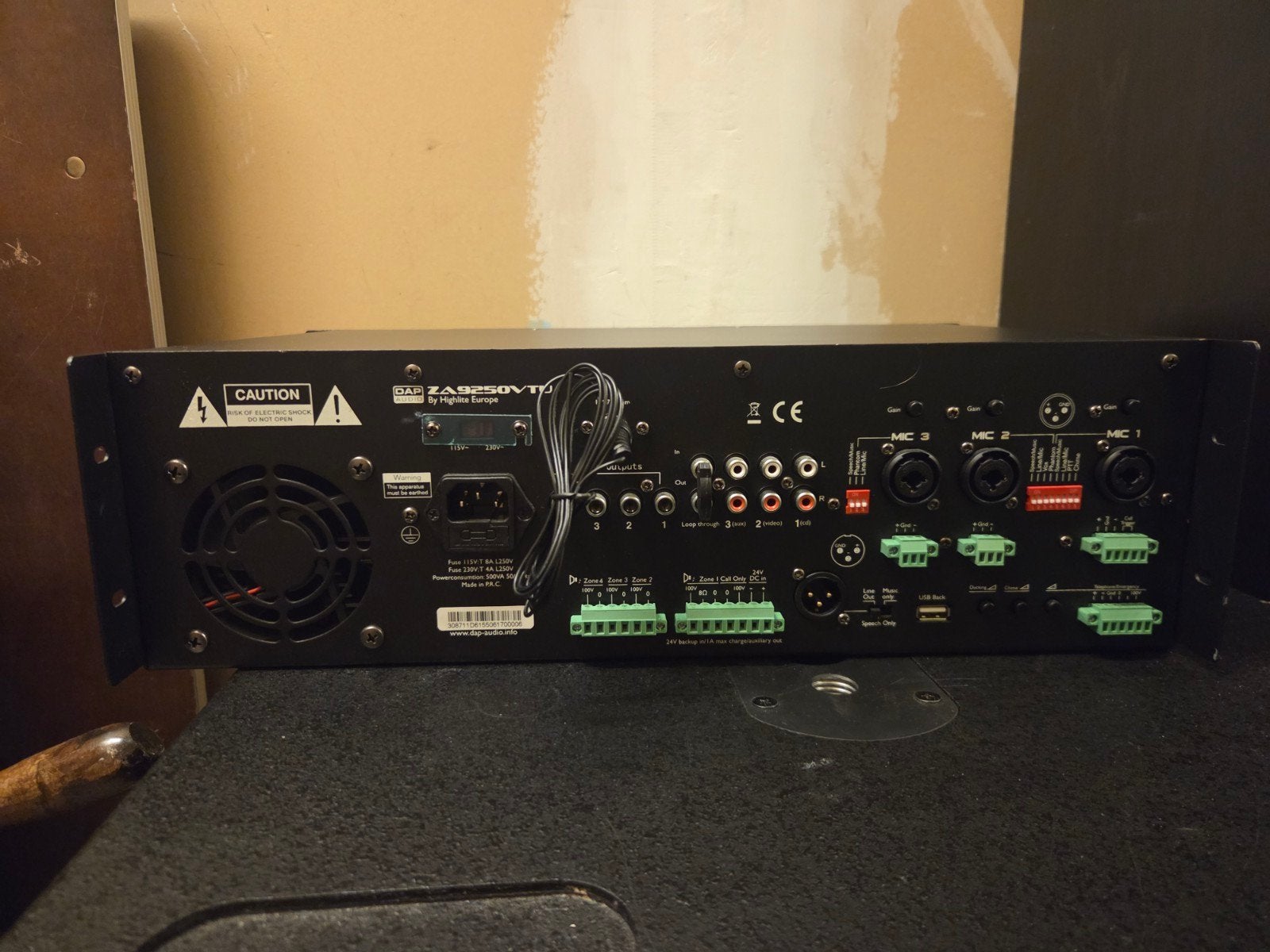 DAP Audio ZA-9250VTU Versterker - Zo goed als nieuw, Overige merken, Overige systemen, DAP Audio, Onbekend