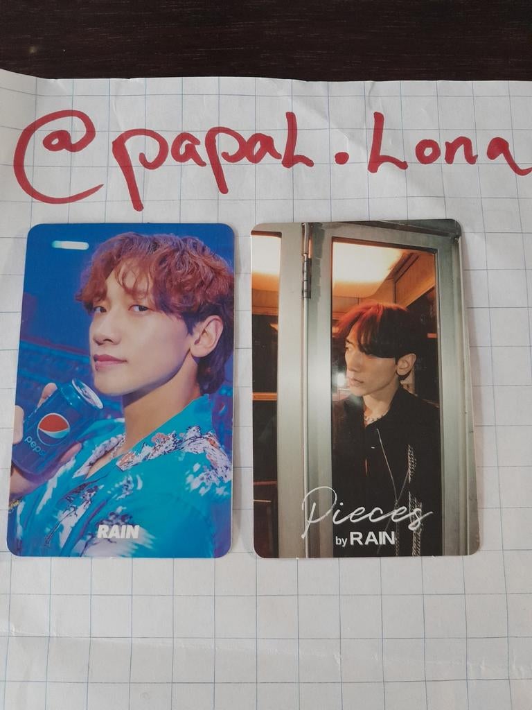 Set k-pop photocards Rain, Ophalen of Verzenden, Zo goed als nieuw, Foto of Kaart