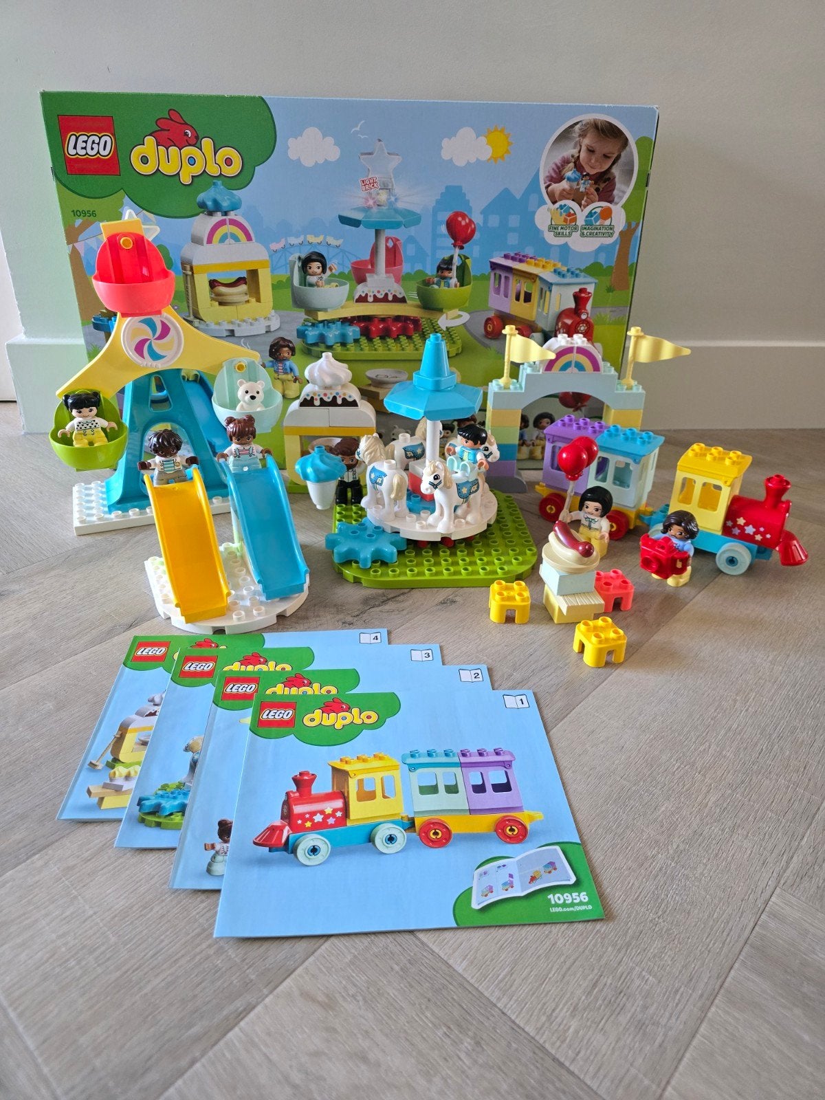 Duplo amusement park - 10956 - pretpark, Ophalen, Zo goed als nieuw, Compleet, Duplo