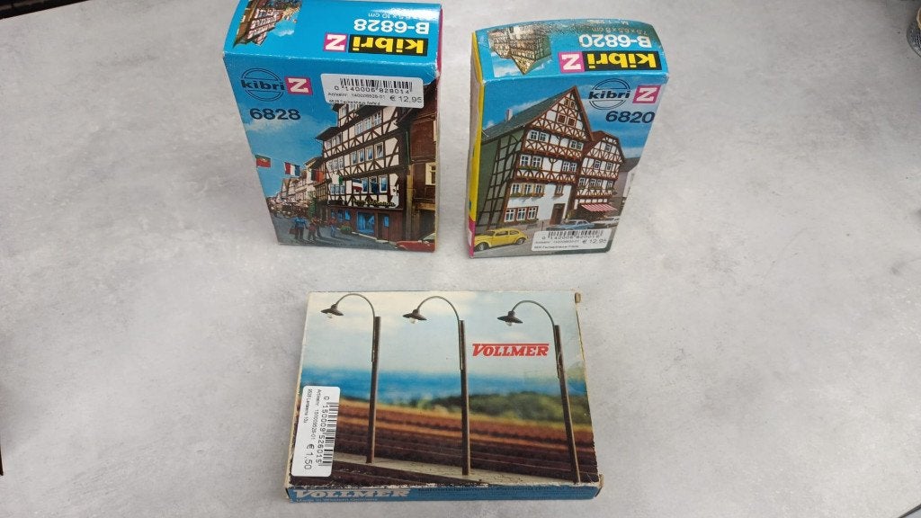 3x Model Kibri 6828-6820 en vollmer 9526, Overige merken, Gelijkstroom of Wisselstroom, Brug, Tunnel of Gebouw, Ophalen of Verzenden