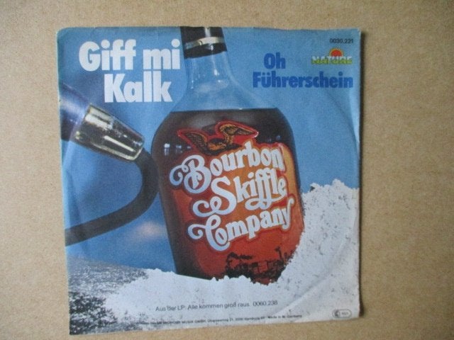 s1118 bourbon skiffle company - giff mi kalk, Ophalen, Gebruikt, 7 inch, Overige genres