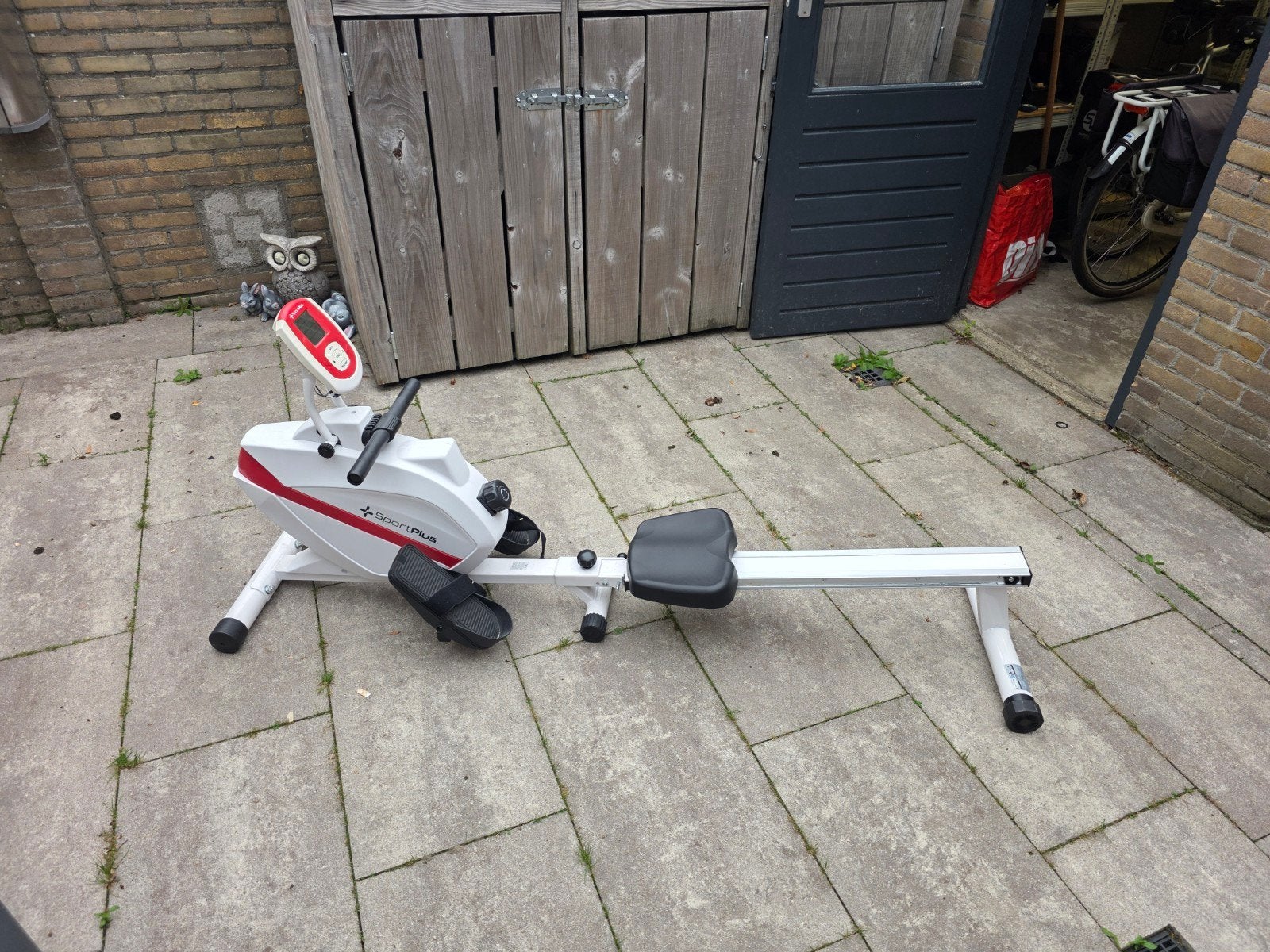 Roeimachine SportPlus SP-MR-008 - Max 150kg - Goede staat, Ophalen, Kunststof, Gebruikt, Armen