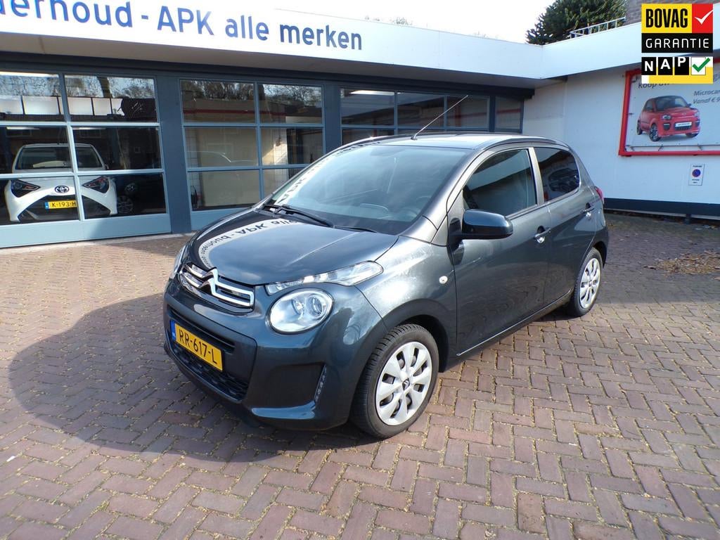 Citroen C1 1.0 e-VTi 5drs Feel Airco-Audio, Auto's, Citroën, Voorwielaandrijving, 12 maanden, Stof, Gebruikt