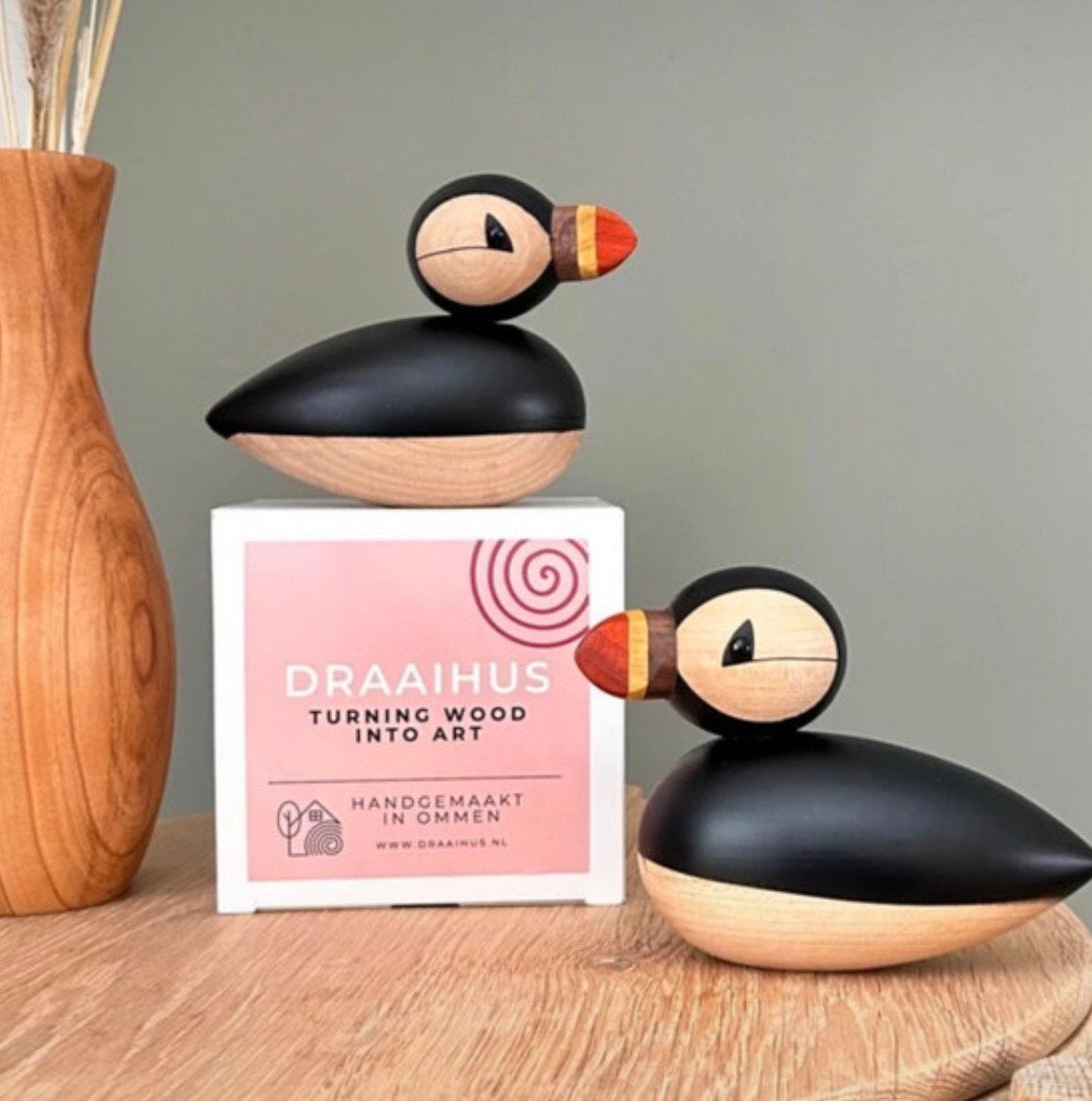 Uniek handgemaakte puffin, Ophalen of Verzenden, Zo goed als nieuw