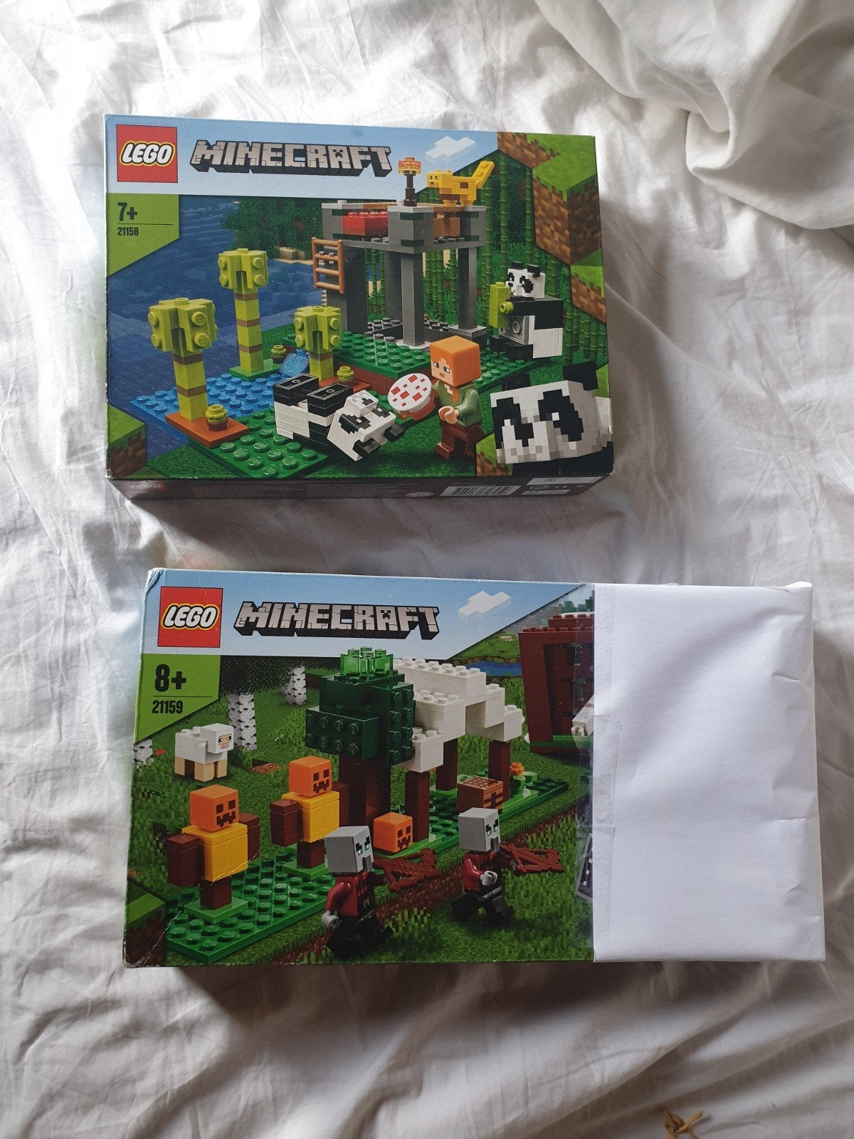 2 stuks Minecraft lego 21159 en 21158, Ophalen of Verzenden, Zo goed als nieuw