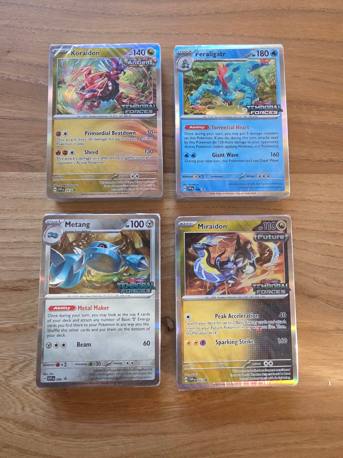 Pre-release promo pokemon kaarten Temporal Forces, Ophalen of Verzenden, Meerdere kaarten
