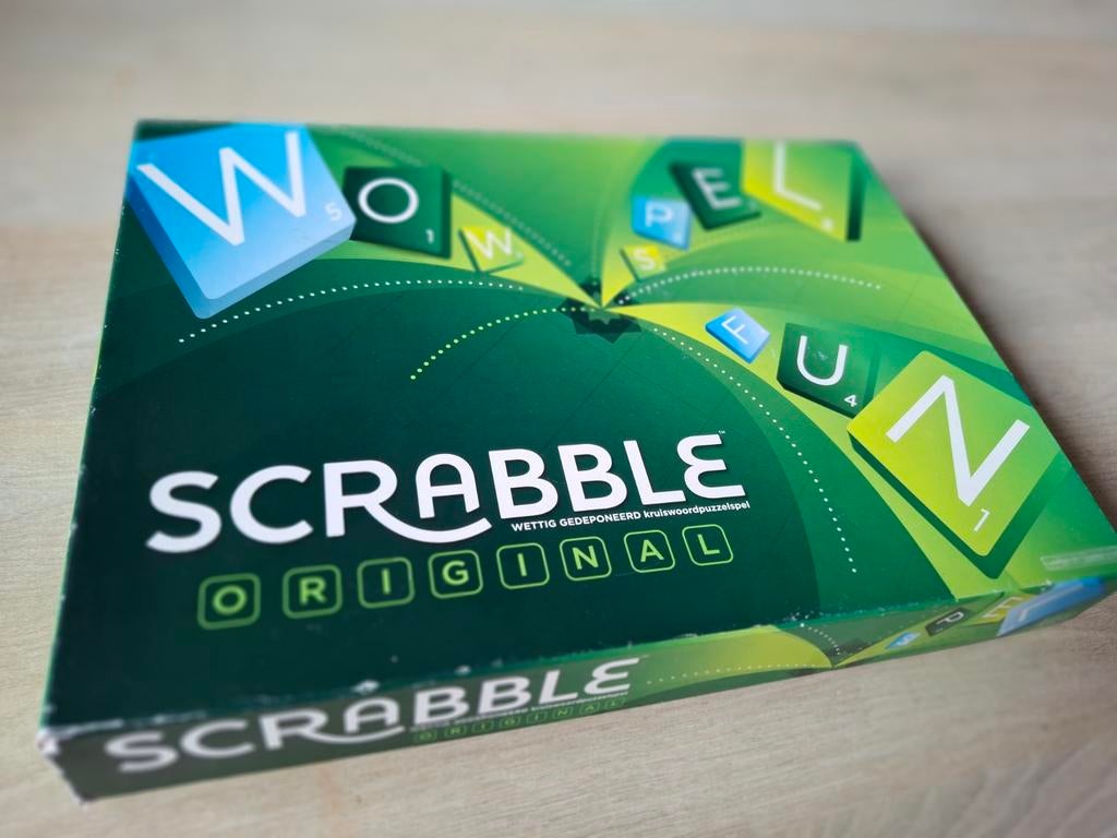Scrabble Original Bordspel - Zo goed als nieuw, Mattel, Mattel B.V., Gondel 1, 1186 MJ Amstelveen, Nederland, Ophalen of Verzenden