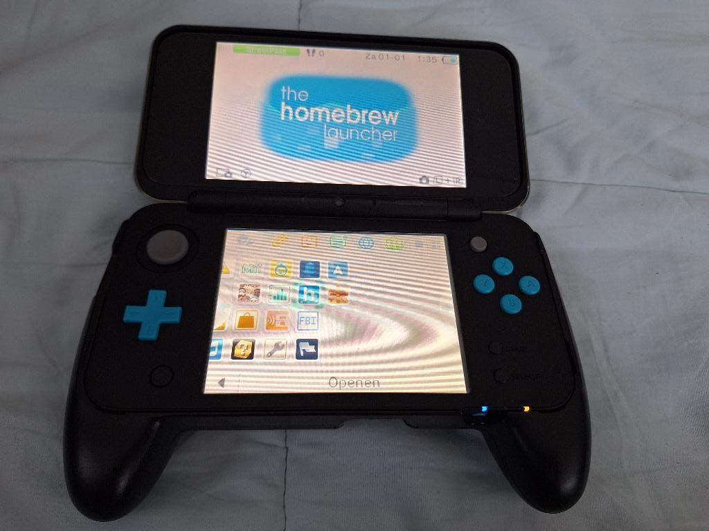 New Nintendo 2DS XL – in absolute nieuwstaat (zwart/blauw), Blauw, Ophalen of Verzenden, Met beschermhoes of tas, 3DS