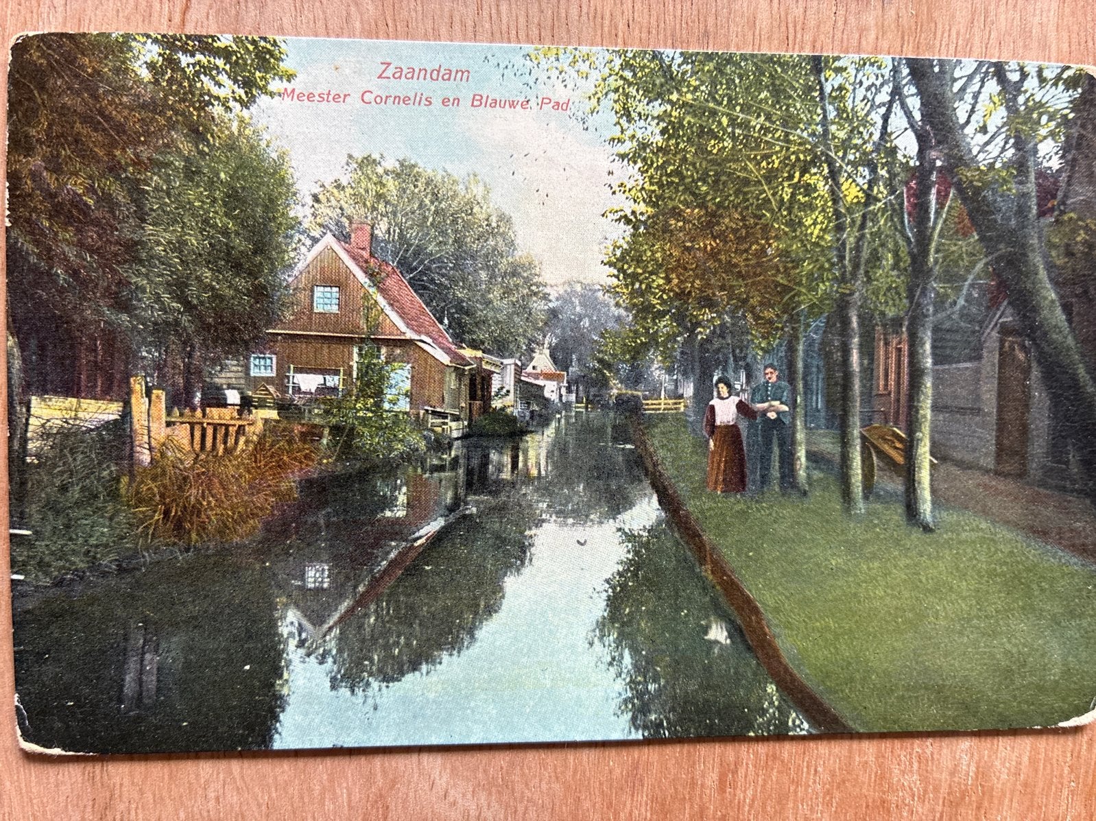 Oude ansichtkaart Zaandam Meester Cornelis en Blauwe Pad, Ophalen of Verzenden, Voor 1920, Gelopen, Noord-Holland