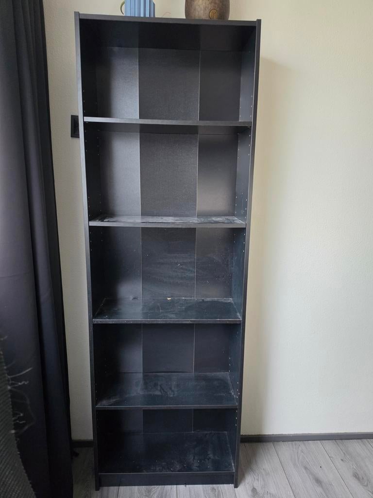 3 Billy boekenkasten, zwart, Ophalen, Gebruikt, 200 cm of meer, 50 tot 100 cm