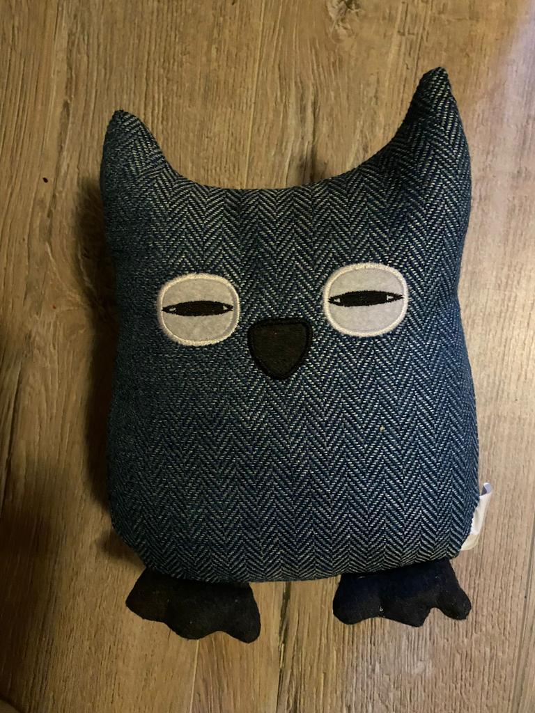 Blauwe uil deurstopper ( nieuw), Ophalen of Verzenden, Zo goed als nieuw