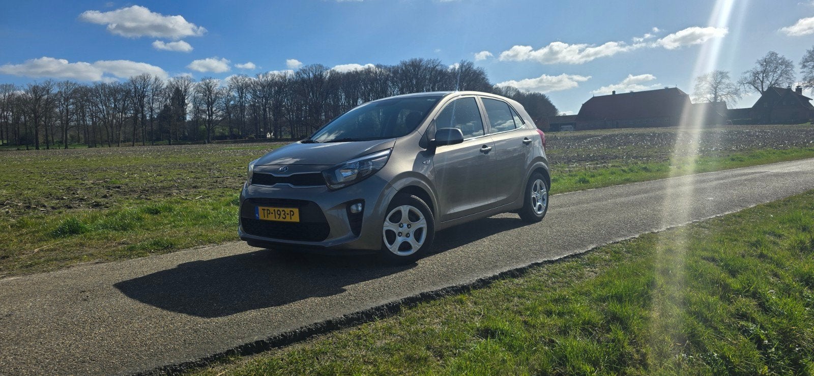 Kia Picanto 1.0 Cvvt 67pk 5-zits 2018 Grijs, Auto's, Voorwielaandrijving, 4 stoelen, Origineel Nederlands, Handgeschakeld