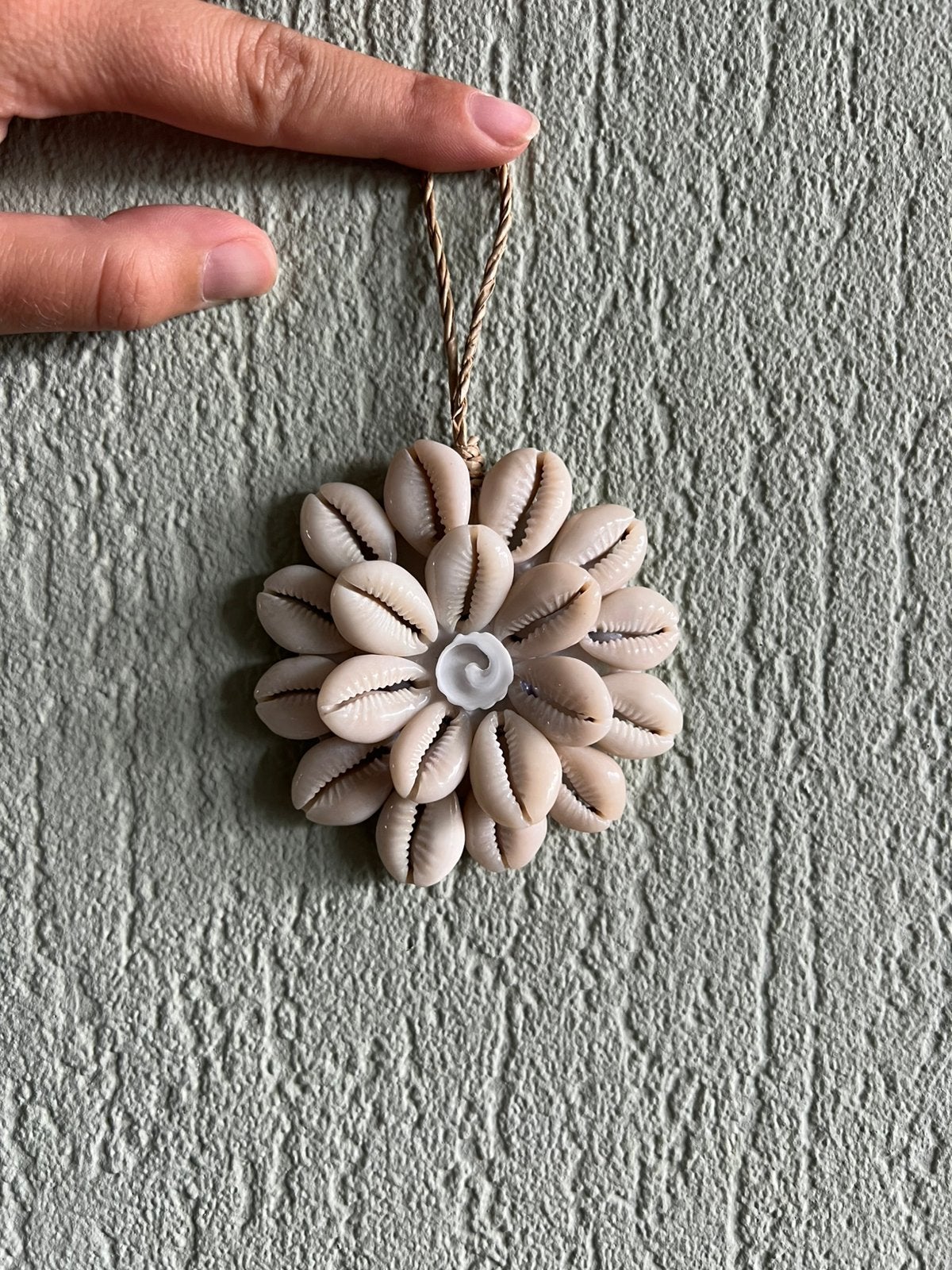Ibiza / Boho wanddecoratie schelpen hanger, Nieuw, Ophalen of Verzenden, Handgemaakt, Boho