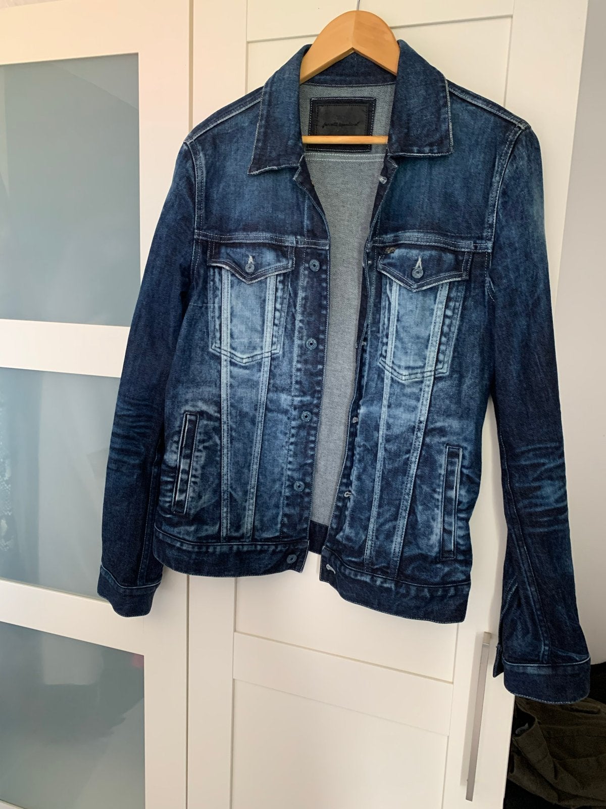 Stijlvol spijkerjack voor heren  ( for all 7 minkind), Ophalen of Verzenden, Zo goed als nieuw, Blauw, Overige jeansmaten