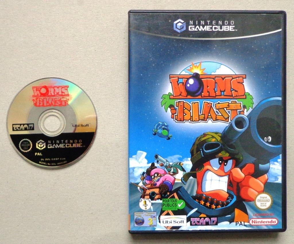 Worms Blast voor de Nintendo Gamecube, 1 speler, Ophalen of Verzenden, Gebruikt, Vanaf 3 jaar