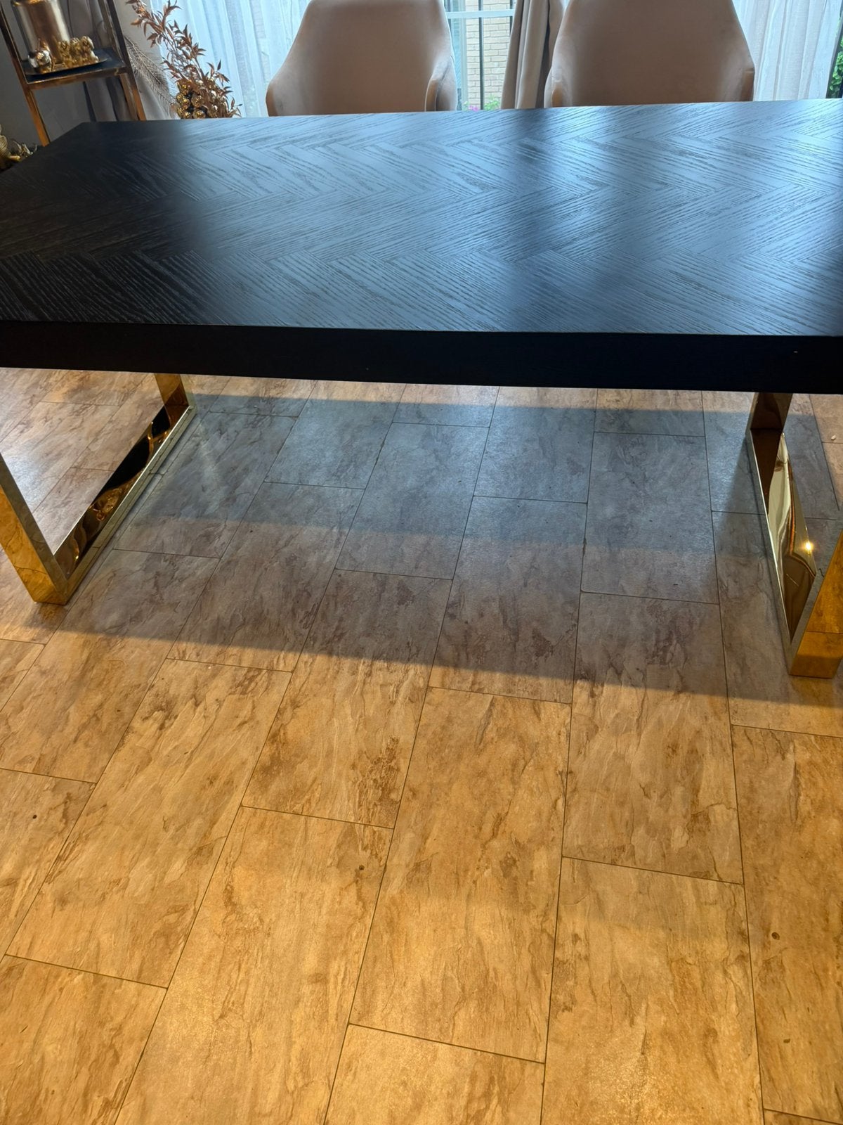 Richmond blackbone eettafel, Huis en Inrichting, Tafels | Eettafels, Zo goed als nieuw, 150 tot 200 cm, Rechthoekig, 50 tot 100 cm