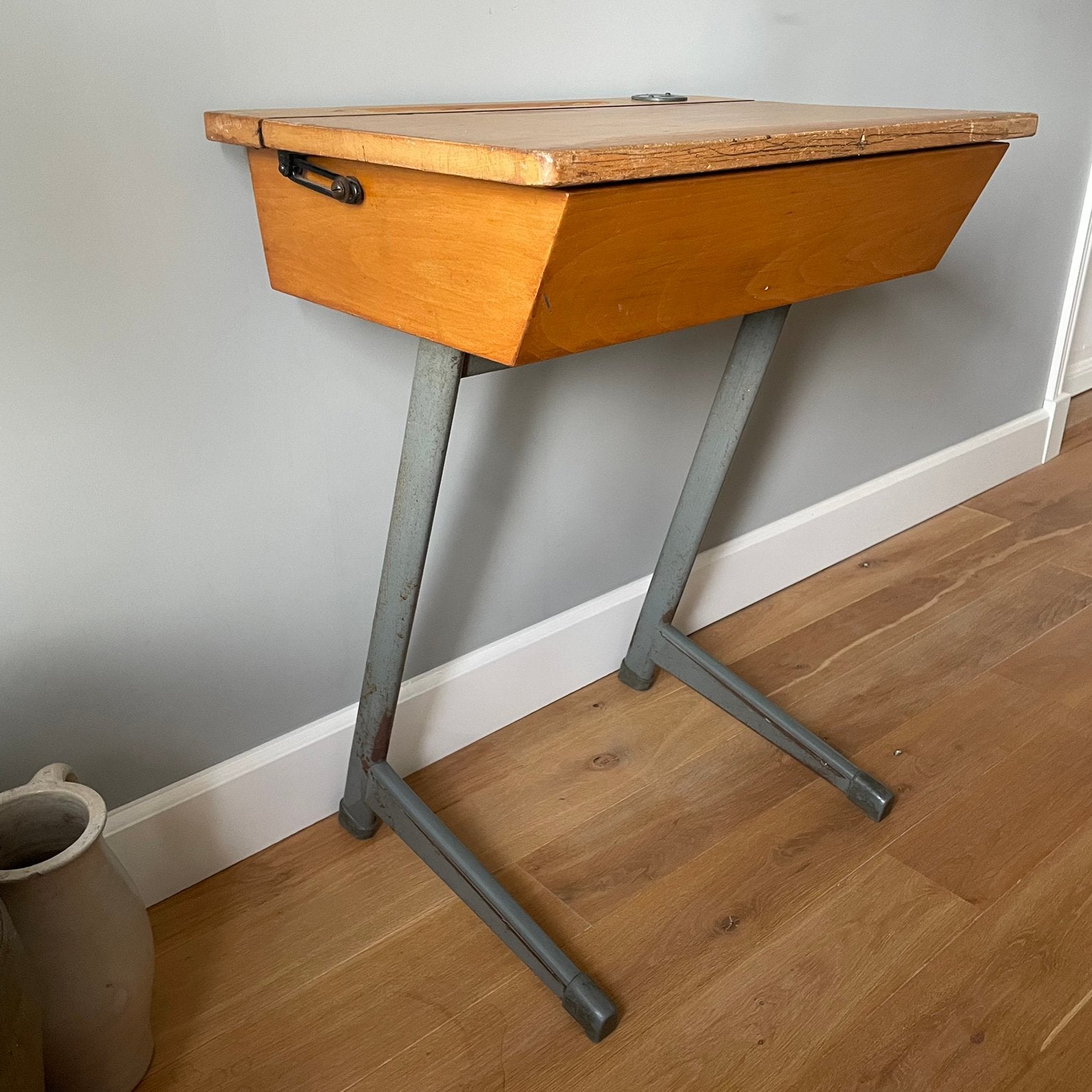 Schoolbankje Lennards, Ophalen, Opbergruimte, Gebruikt, 60 cm