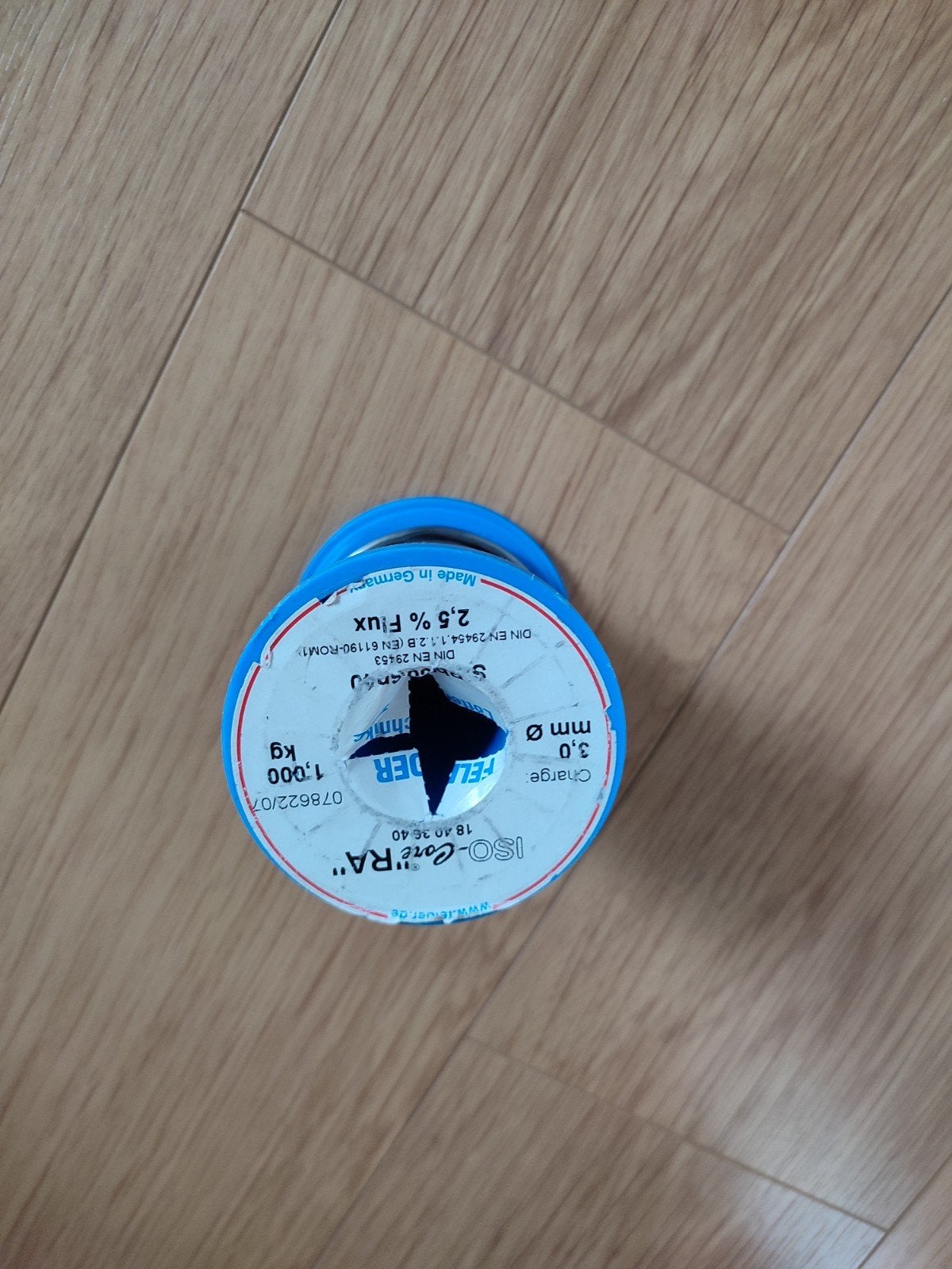 Soldeertin Felder ISO-Core "RA" 3.0mm 653 gram, Ophalen, Gebruikt