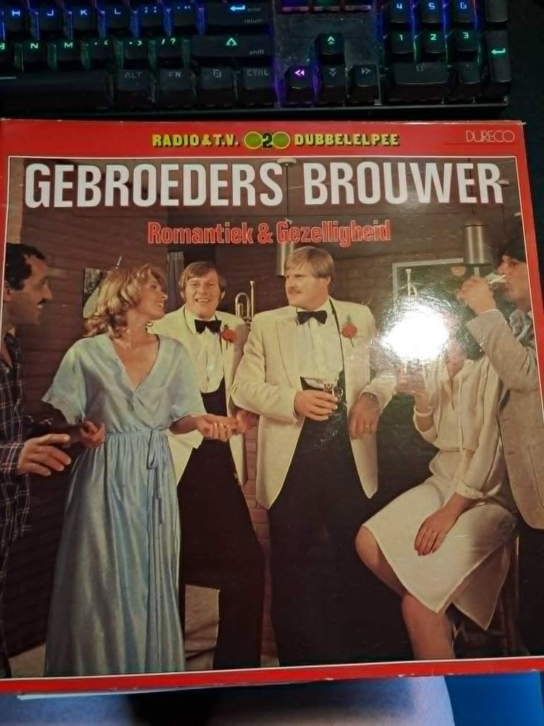 gebroeders brouwer lp met sri lanka er op, Gebruikt, Ophalen of Verzenden, Levenslied of Smartlap, 12 inch