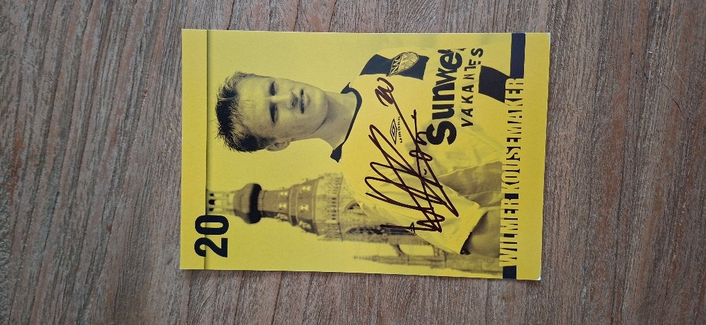 Spelerskaart met handtekening; Wilmer Kousemaker # NAC Breda, Ophalen of Verzenden, Nieuw, NAC Breda, Spelerskaart