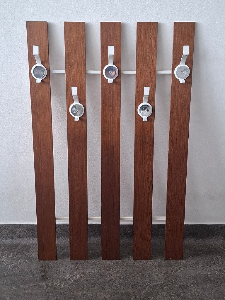 Vintage kapstok wandrek mid century Pastoe design jaren 6070, Zo goed als nieuw, Minder dan 100 cm, Hout, Ophalen