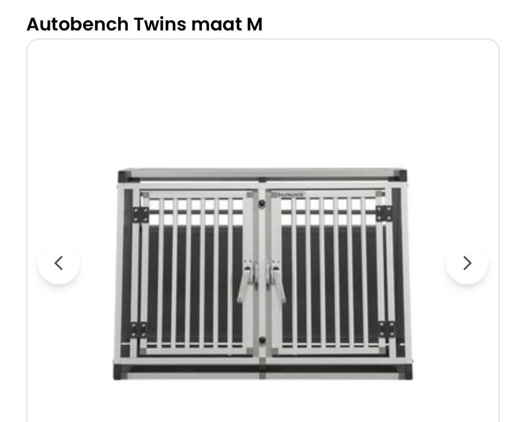 Gevraagd Hundos bench twins M, Dieren en Toebehoren, Ophalen