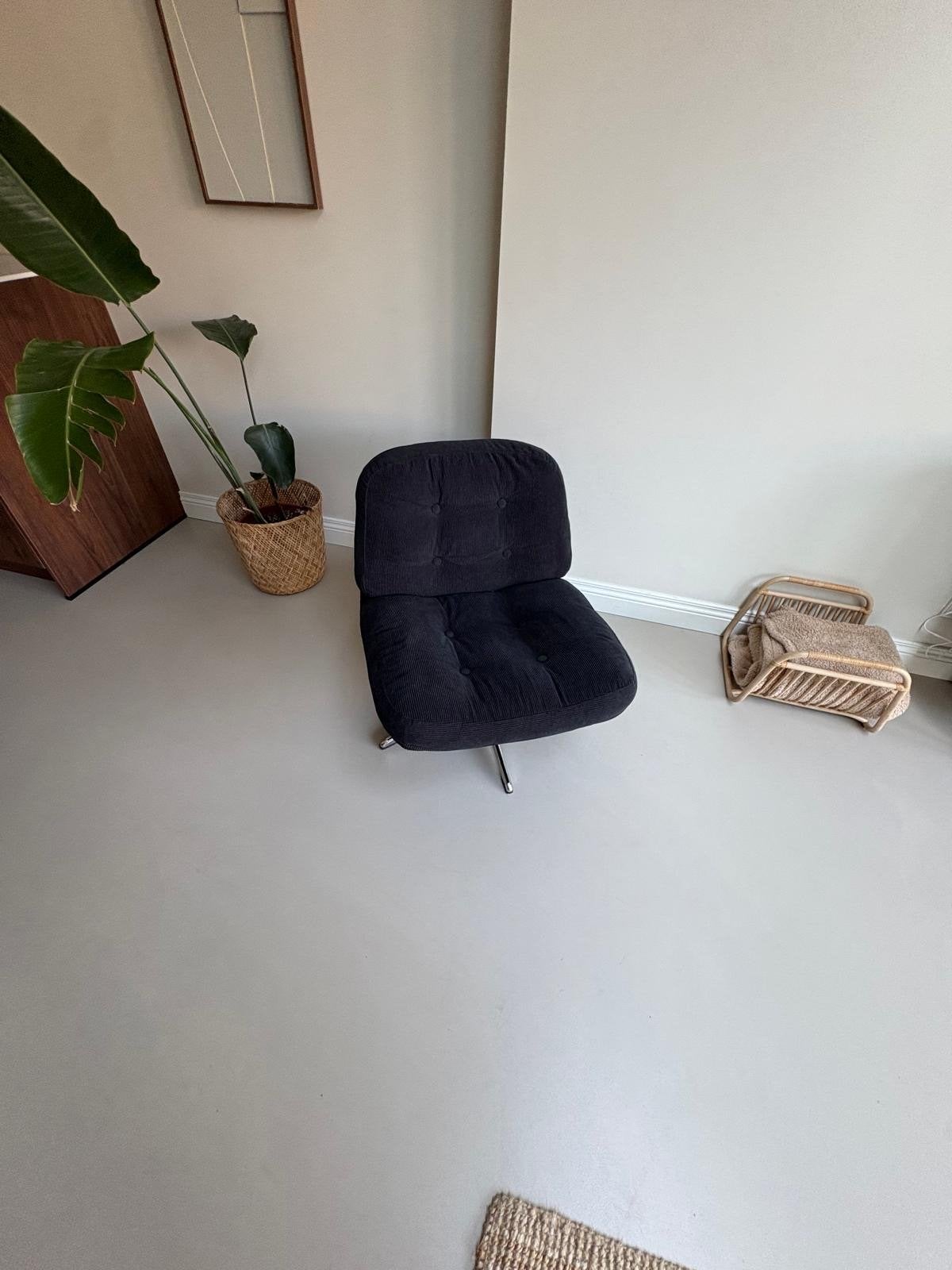 IKEA DYLINGE Draai relax fauteuil, Kelinge donkerblauw, Ophalen, 75 tot 100 cm, Zo goed als nieuw, Stof