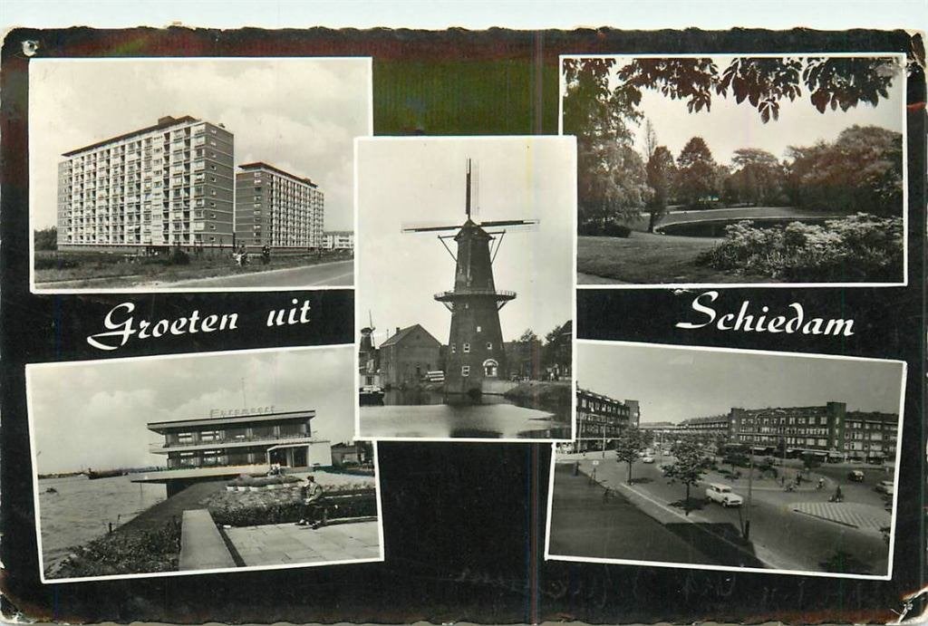 388-509-005 Schiedam, Verzenden, Voor 1920, Zuid-Holland