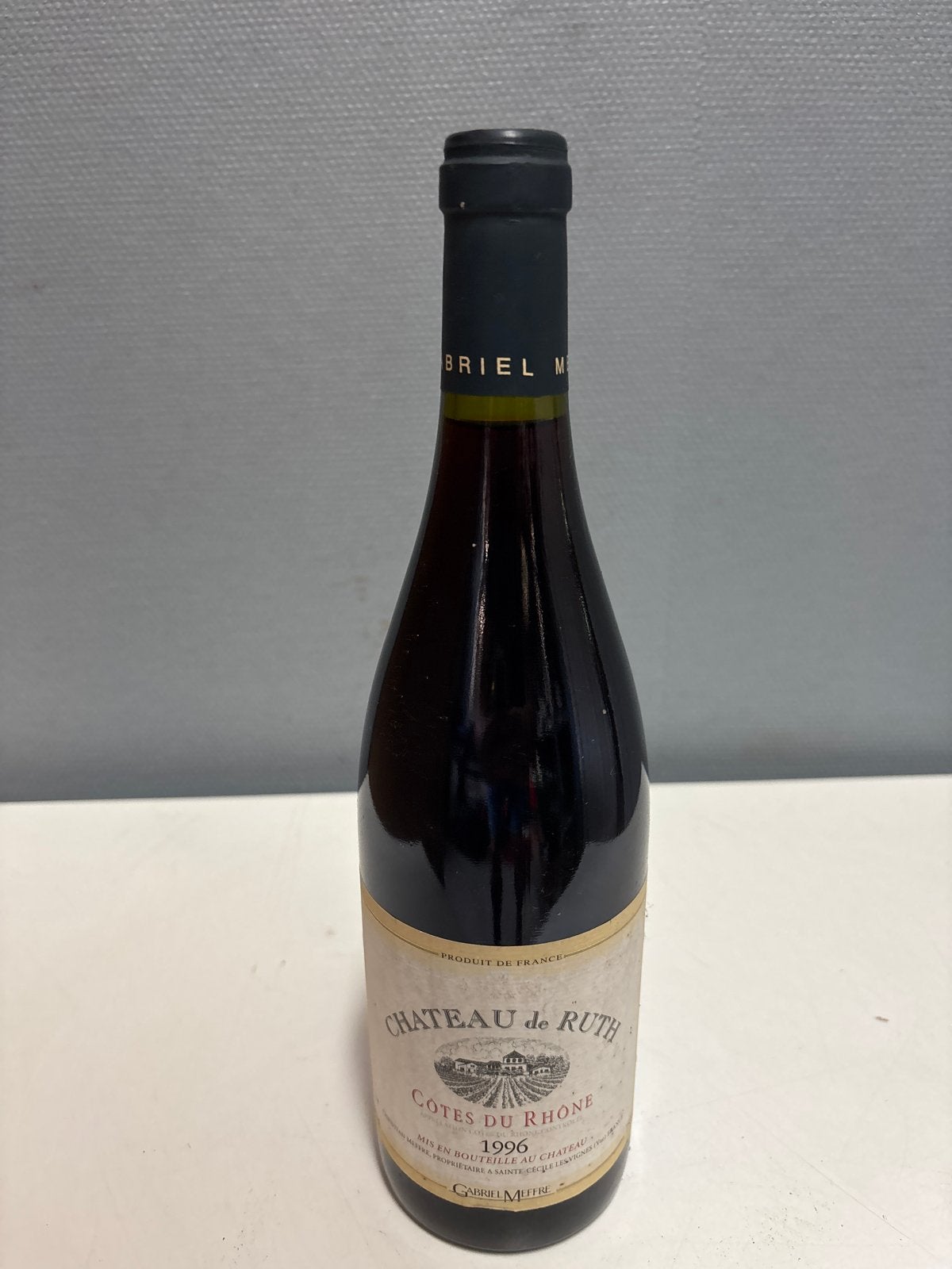 Chateau de Ruth Côtes du Rhône 1996 Rode Wijn, Gebruikt, Frankrijk, Ophalen of Verzenden, Rode wijn
