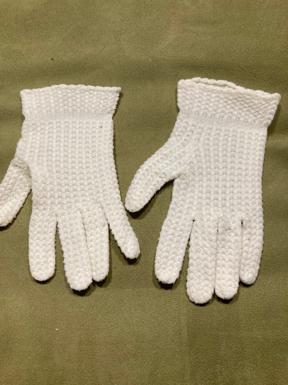 Vintage witte handschoenen (240225c), Antiek en Kunst, Ophalen of Verzenden, Dames