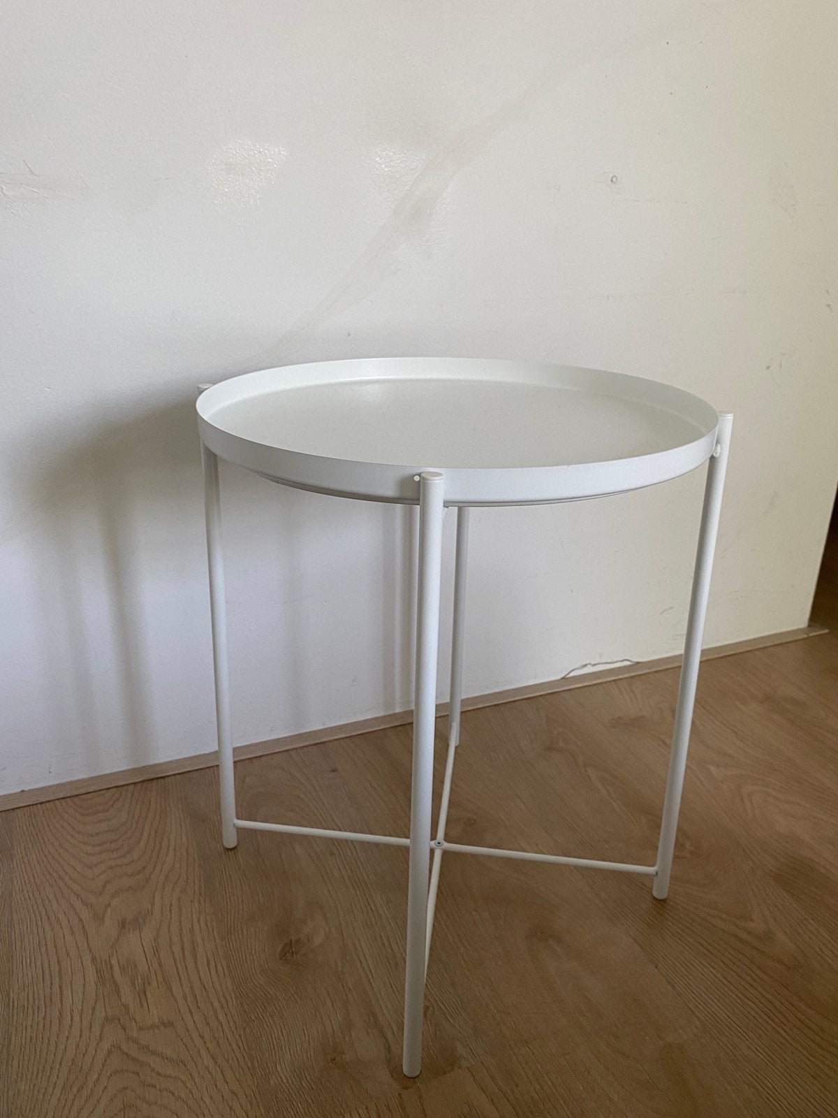 Tray table / Bedside Table (Tafel), Metaal of Aluminium, Nieuw, Ophalen of Verzenden, 45 tot 65 cm