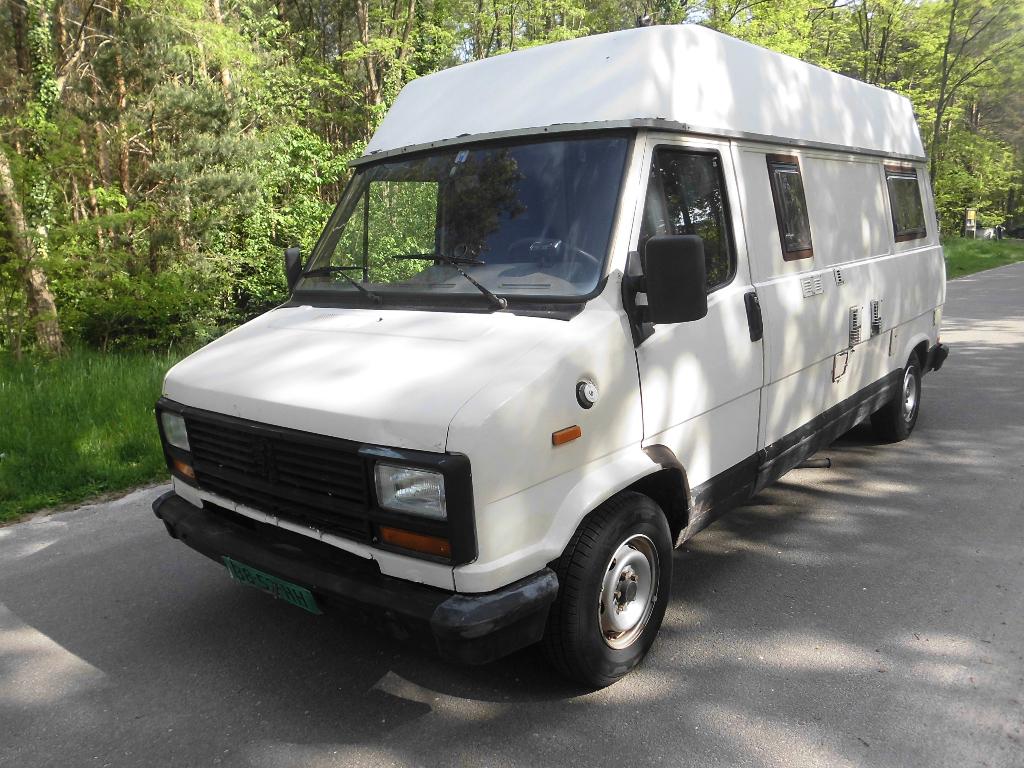 PEUGEOT J5 CAMPER BJ 1985 BELASTINGVRIJ!! OPKNAPPER, Caravans en Kamperen, Campers, Overige merken, Chemisch toilet, Fiat, Tot en met 2