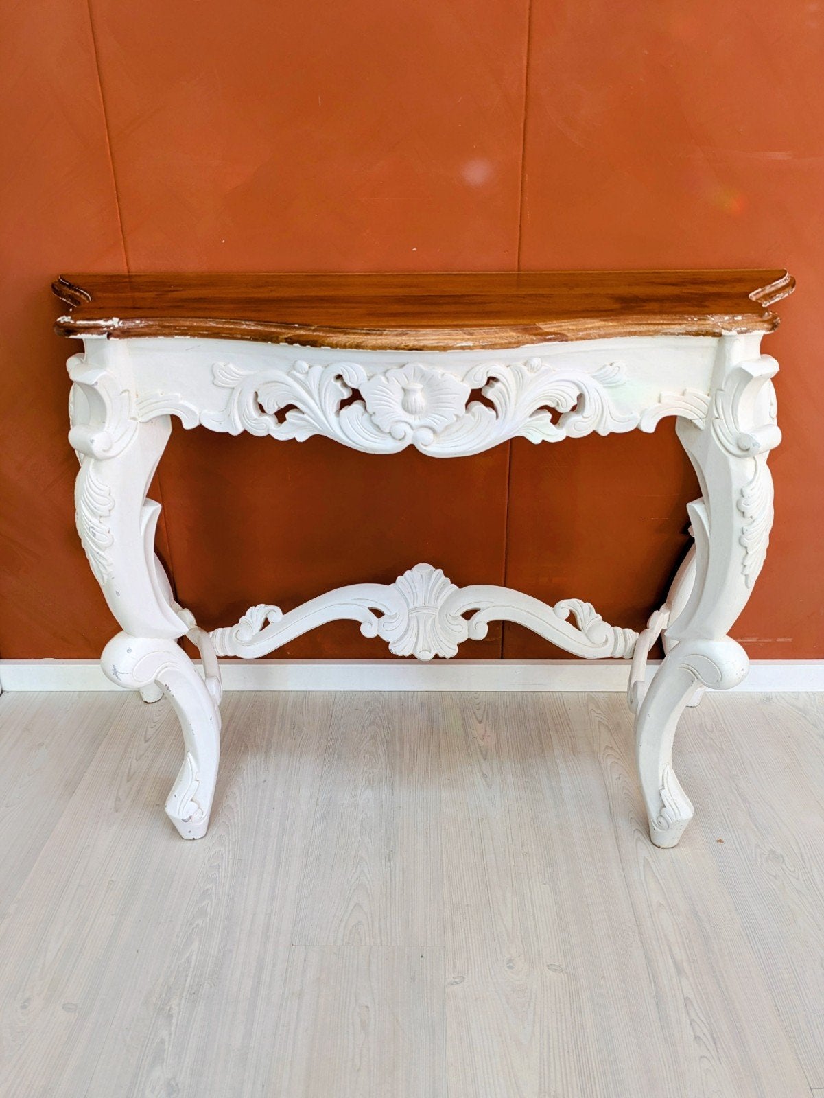 Barok Sidetable Consoletafel Teak, Ophalen