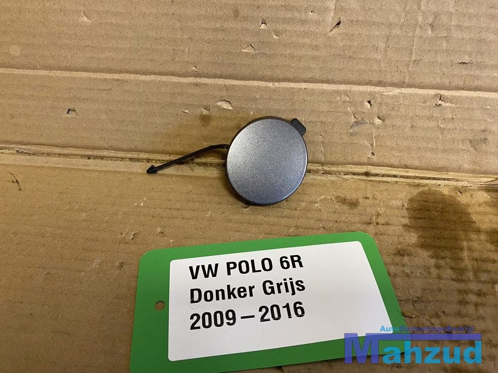 VW POLO 6R Donker grijs sleepoog afdekkap 2009-2016, Gebruikt, Volkswagen, Volkswagen AG, Bumper