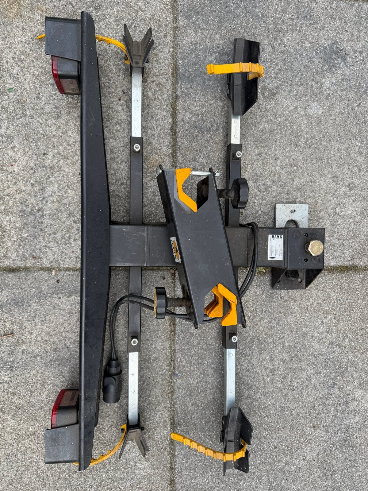 Spinder Hawk Fietsendrager voor 2 fietsen, Ophalen, 2 fietsen, Gebruikt, Trekhaakdrager