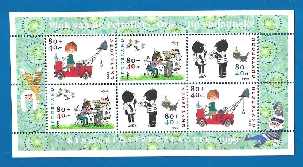 Kinderpostzegels 1999 Fiep Westendorp - NVPH 1855, Postzegels en Munten, Verzenden, Na 1940, Postfris