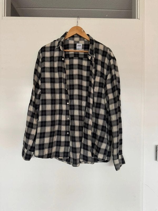 Zara Geruit Overhemd - Relaxed Fit, Kleding | Heren, Overhemden, Gedragen, Ophalen of Verzenden