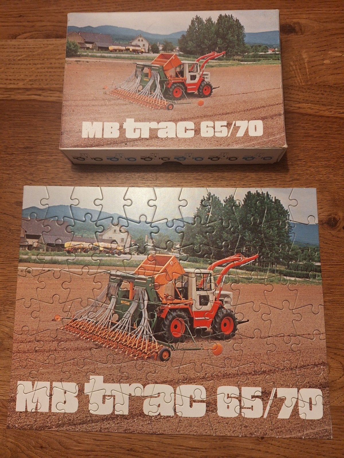 Vintage MB trac 65/70 tractor promotional puzzel, Ophalen of Verzenden, Gebruikt, Overige merken