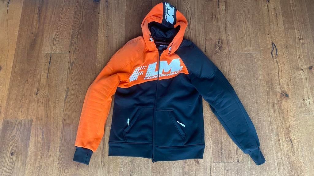 FLM Motorvest - Zwart/Oranje Hoodie met Rits, Ophalen, Tweedehands, Heren, Motorcrosskleding