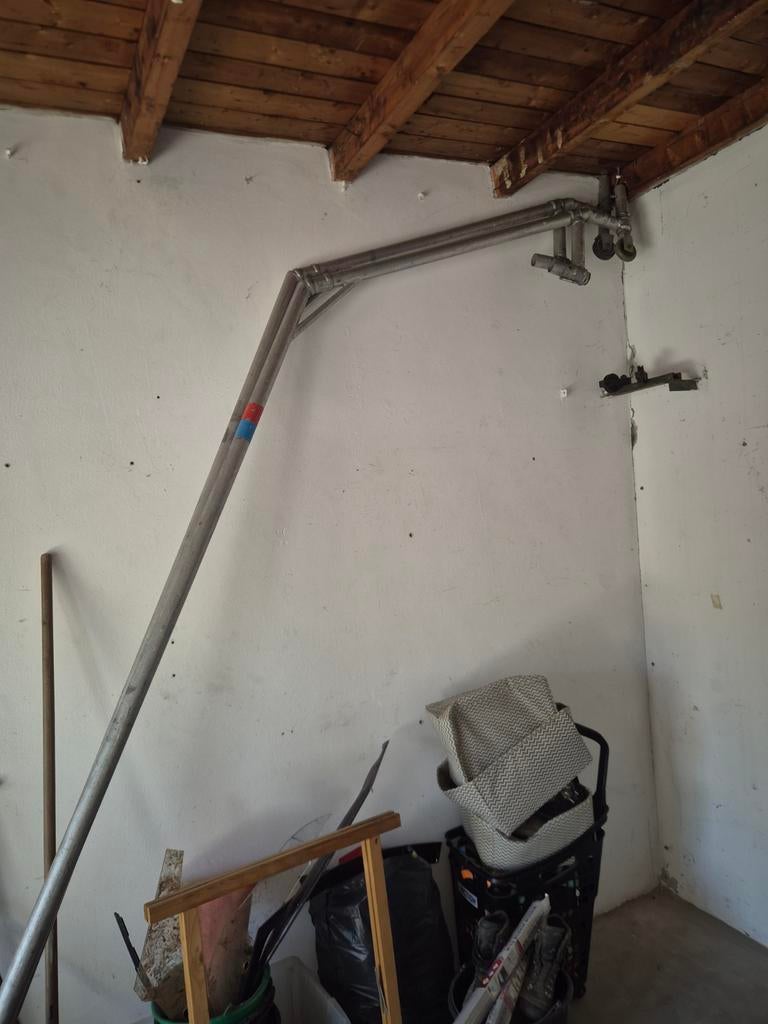 Doorwerkkap plus zeil alluminium steiger, Doe-het-zelf en Verbouw, Steigers, Ophalen of Verzenden, Gebruikt, Overige typen, 5 meter of hoger