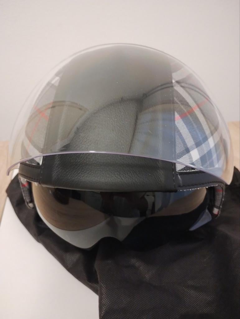 Exclusieve BMW " De Luxe" Jethelm ( Handwerk )., Motoren, Kleding | Motorhelmen, Jethelm, Overige merken, Tweedehands, Ophalen of Verzenden