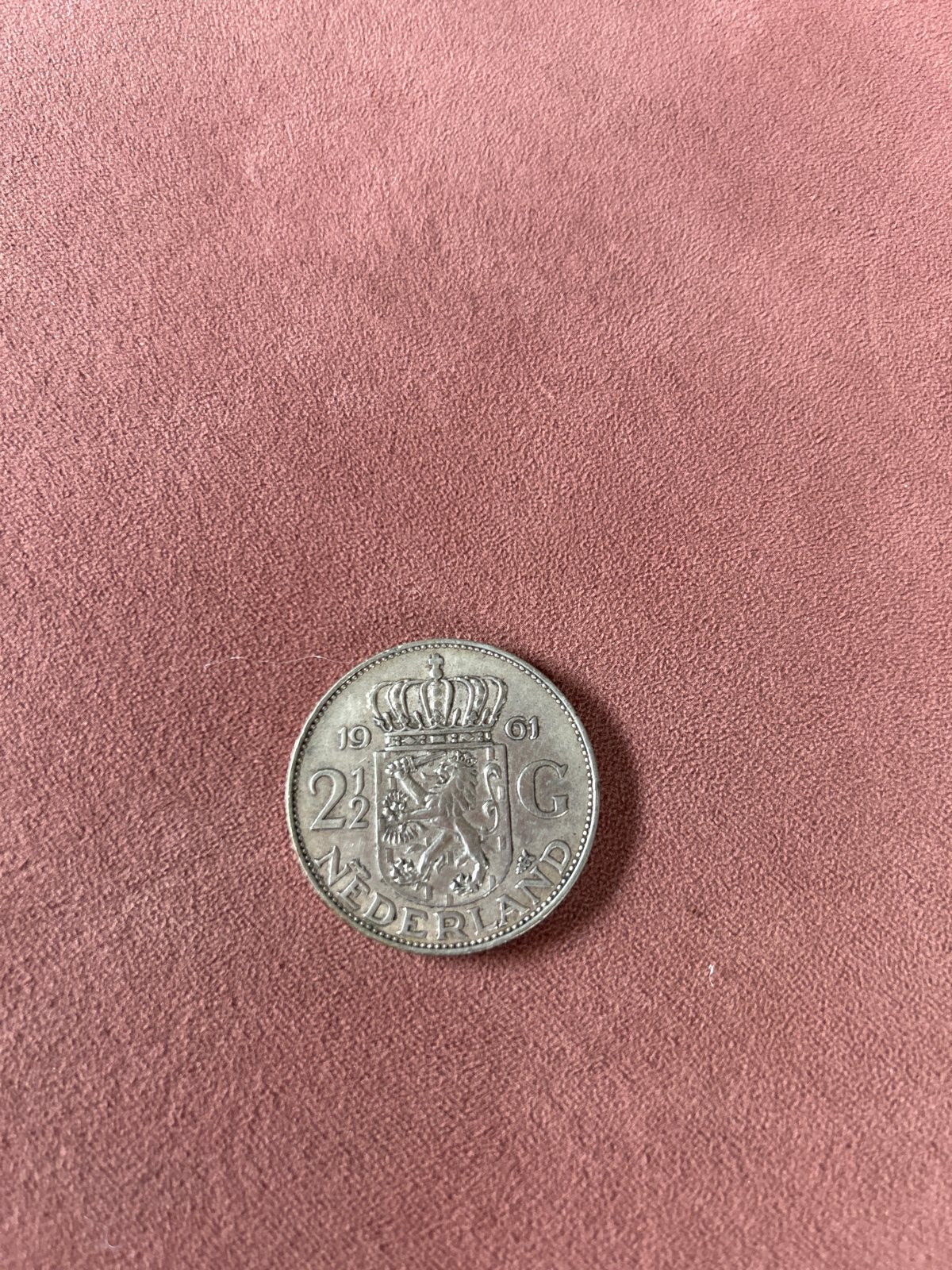 Zilveren Rijksdaalder 1961 Koningin Juliana, Koningin Juliana, Zilver, Ophalen of Verzenden, Losse munt