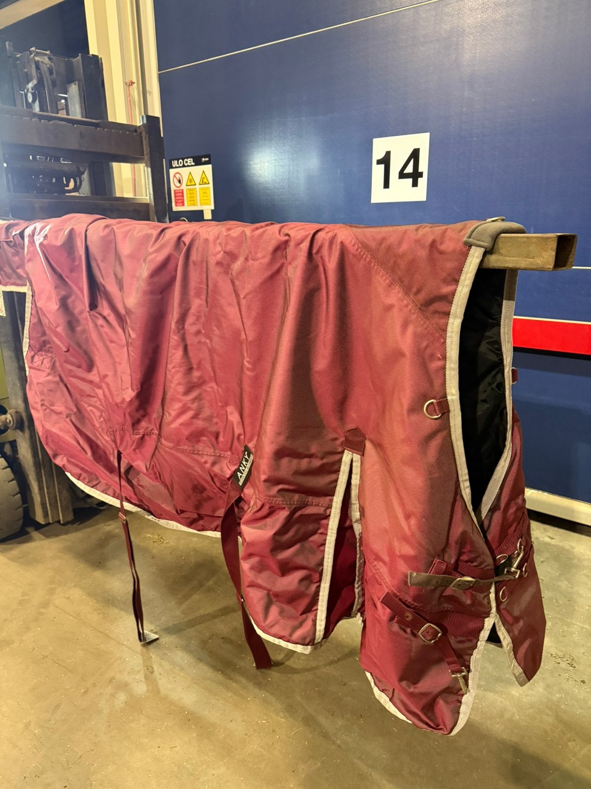Anky outdoor deken maat 165, Ophalen, Gebruikt, Rood, Anky